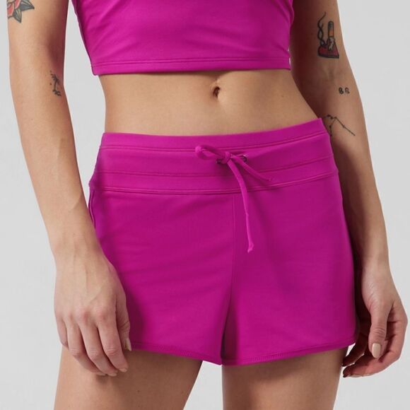 COLORFUL WOMEN’S SIZE MEDIUM ATHLETA SWIM/BOARD SHORTS - Picture 2 of 8